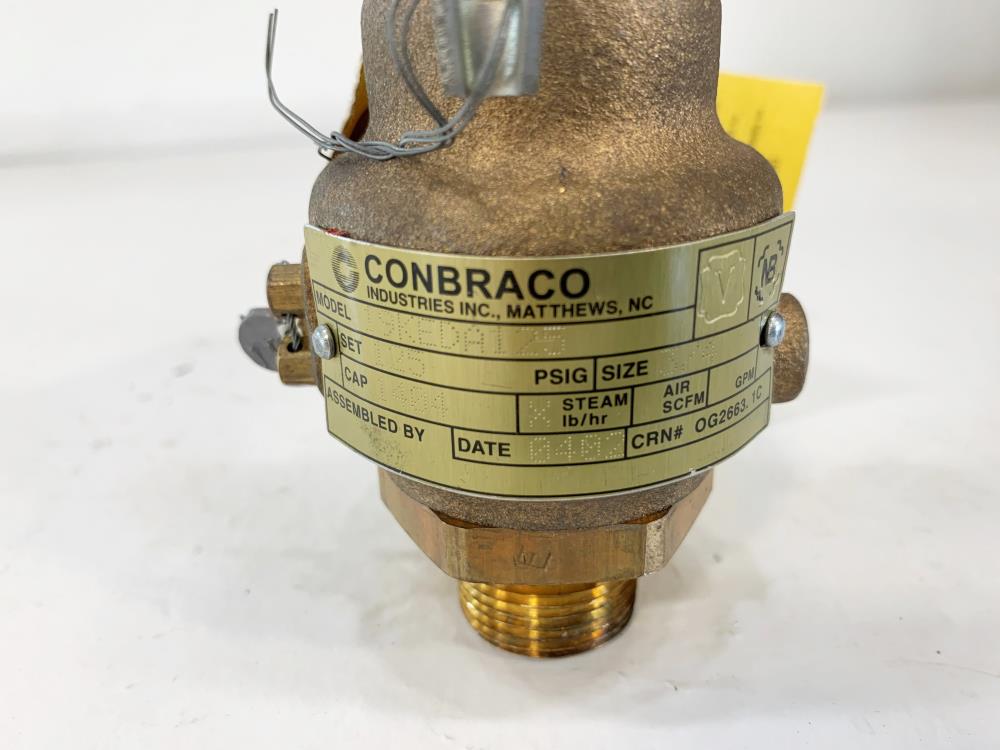 Conbraco 3/4" x 1" NPT 125# Bronze Safety Relief Valve 19KEDA125